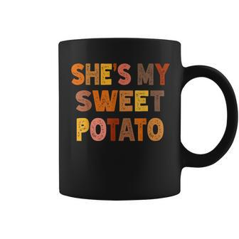 Shes My Sweet Potatoes I Yam Too Thanksgiving Couples Coffee Mug | Mazezy