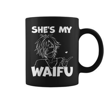 She's My Waifu Anime Matching Couple Boyfriend Coffee Mug | Mazezy