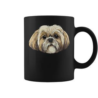 Shih Tzu Pet Dog Face Shih Tzu Lover Shih Tzu Mom Dad Coffee Mug | Mazezy AU
