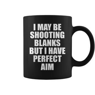 Shooting Blanks Funny Vasectomy Coffee Mug | Mazezy