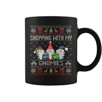 Shopping With My Gnomies Ugly Christmas Sweater Coffee Mug - Monsterry UK