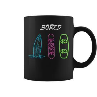 Show Your Love For Skateboarding Wakeboarding And Surfing Coffee Mug - Seseable