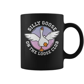 Silly Goose On The Loose Club Funny Cute Meme Coffee Mug | Mazezy CA