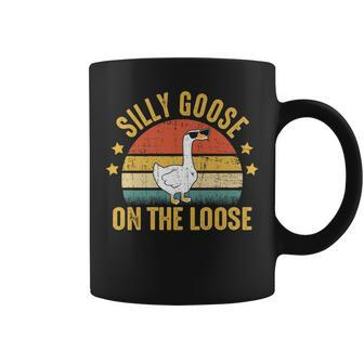 Silly Goose On The Loose Funny Vintage Goose University Coffee Mug | Mazezy