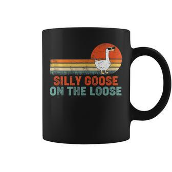 Silly Goose On The Loose Funny Vintage Silliest Goose Coffee Mug | Mazezy