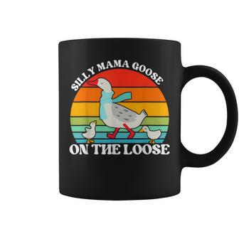 Silly Mama Goose On The Loose Vintage Vibe Goose Coffee Mug | Mazezy AU