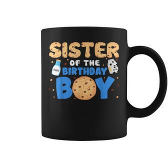 Sister Of The Birthday Boy Milk And Cookies 1St Birthday Coffee Mug - Thegiftio UK