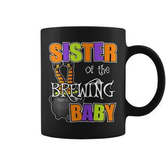 Sister Of Brewing Baby Halloween Theme Baby Shower Spooky Coffee Mug - Monsterry