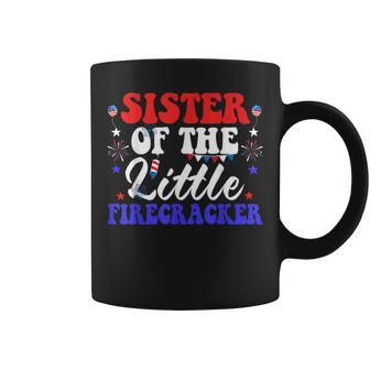 Sister Of The Little Firecracker 4Th Of July Patriotic Patriotic Funny Gifts Coffee Mug | Mazezy