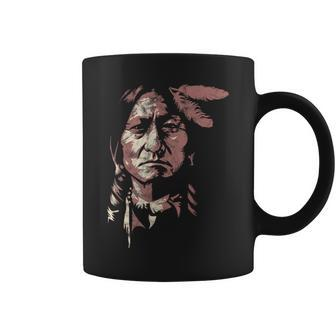 Sitting Bull Native American Chief Indian Warrior Women Coffee Mug - Thegiftio UK