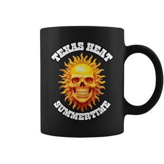 Sizzle And Grins The Scorching Texas Heat Meme Texas Funny Designs Gifts And Merchandise Funny Gifts Coffee Mug | Mazezy