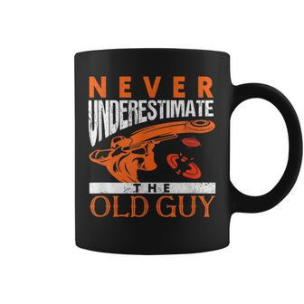 Skeet Shooting Never Underestimate The Old Guy Trap Shooters Gift For Mens Coffee Mug | Mazezy