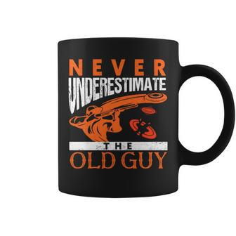Skeet Shooting Never Underestimate The Old Guy Trap Shooters Skeet Shooting Funny Gifts Coffee Mug | Mazezy