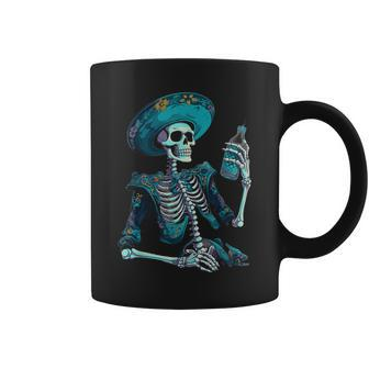 Skeleton Charro Mexican Skull Tequila Coffee Mug - Thegiftio UK