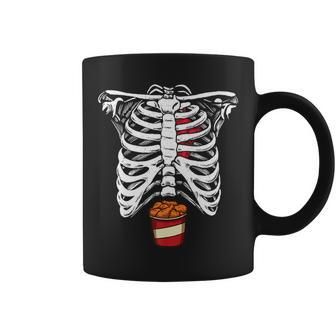 Skeleton Fried Chicken Halloween Chicken Lover Scary Coffee Mug | Mazezy