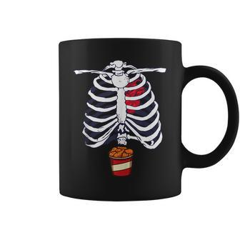Skeleton Fried Chicken Halloween Foodie Scary Food Lover Coffee Mug | Mazezy