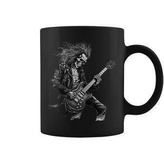 Skeleton Guitar Guy Rock And Roll Band For Men Women Coffee Mug | Mazezy