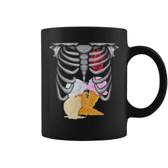 Skeleton Ice Cream | Cute Spooky Sweet Tooth Gift Coffee Mug | Mazezy