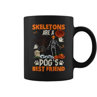 Skeletons Dachshund Is Friends Funny Halloween Costume Coffee Mug | Mazezy