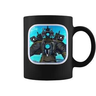 Skibidi Toilet Cameraman Speakerman Tv Man Coffee Mug - Monsterry DE
