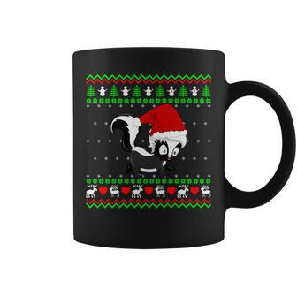 Skunk Ugly Christmas Sweater Coffee Mug - Monsterry UK