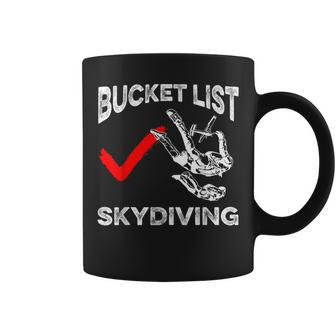 Sky Diver Bucket List Skydiving Skydiver Parachuting Coffee Mug | Mazezy