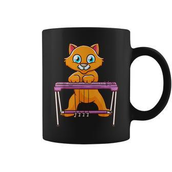 Sl Guitar Music By A Cute Cat Coffee Mug | Mazezy