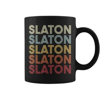Slaton Texas Slaton Tx Retro Vintage Text Coffee Mug | Mazezy