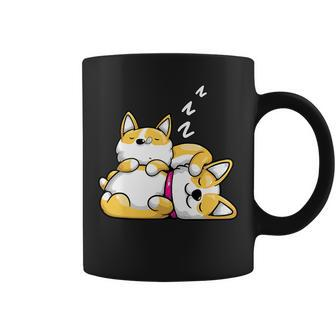 Sleeping Corgis Cute Corgi Couple Coffee Mug | Mazezy