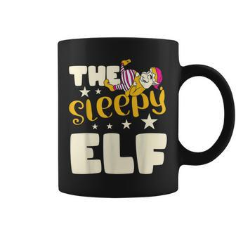 The Sleepy Elf Santa Claus Reindeer Xmas Christmas Season Coffee Mug | Mazezy