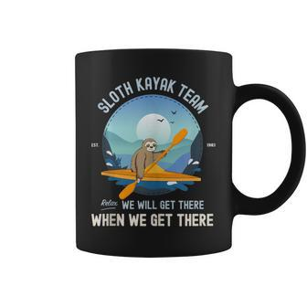 Sloth Kayaking Sloth Kayak Team Coffee Mug | Mazezy