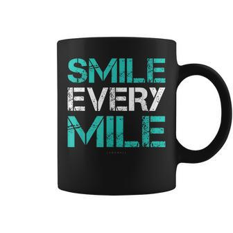 Smile Every Mile Running Runner Coffee Mug | Mazezy