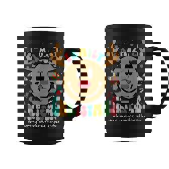 Smile Face Family Christmas 2023 Xmas Crew Reindeer Pj Group Coffee Mug | Mazezy