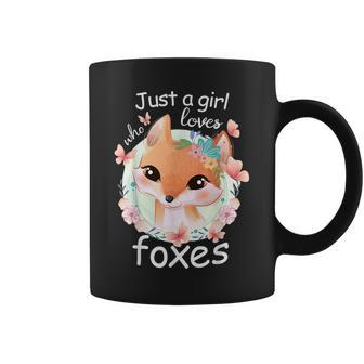 Smiling Fox Just A Girl Who Loves Foxes Coffee Mug - Seseable