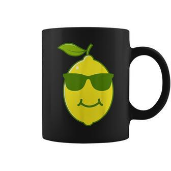 Smiling Lemon With Sunglasses - Funny Lemon Coffee Mug - Thegiftio UK
