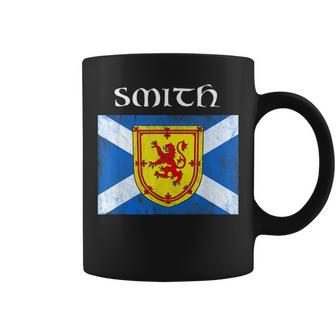 Smith Scottish Clan Name Gift Scotland Flag Festival Smith Funny Gifts Coffee Mug | Mazezy
