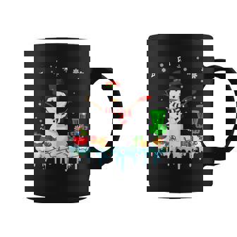 Snowman Playing Disc Golf Christmas Disc Golf Player Lover Coffee Mug | Mazezy