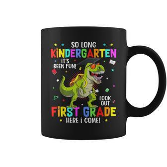 So Long Kindergarten Hello 1St Grade Graduation T Rex Boys Coffee Mug | Mazezy