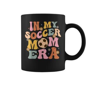 In My Soccer Mom Era Groovy Vintage Mom Life Coffee Mug - Monsterry AU