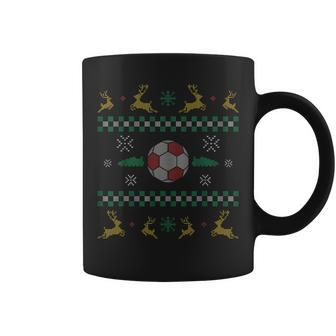 Soccer Ugly Christmas Sweater Soccer Player Christmas X-Mas Coffee Mug - Seseable