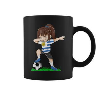 Soccer Uruguay Jersey Uruguay Flag Football Girls Dab Coffee Mug - Monsterry
