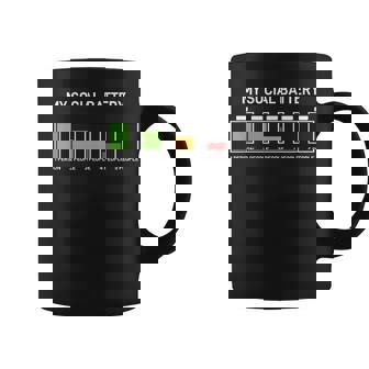 My Social Battery Antisocial Sarcastic Humor Coffee Mug - Thegiftio