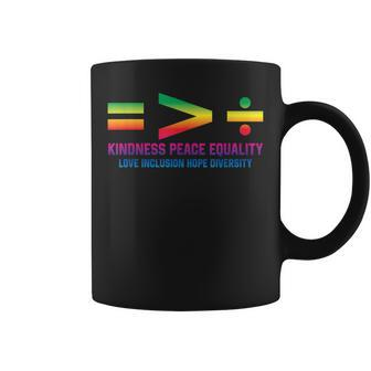 Social Justice Equality Greater Than Division Coffee Mug - Thegiftio UK