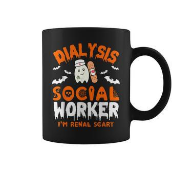 Social Work Dialysis Halloween Dialysis Social Worker Coffee Mug - Thegiftio UK