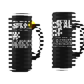 Softball Like A Baseball But With Bigger Balls Fathers Day Coffee Mug | Mazezy
