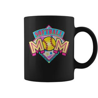 Softball Mom Retro 80S 90S Mothers Day Softball Mama Gifts For Mom Funny Gifts Coffee Mug | Mazezy CA