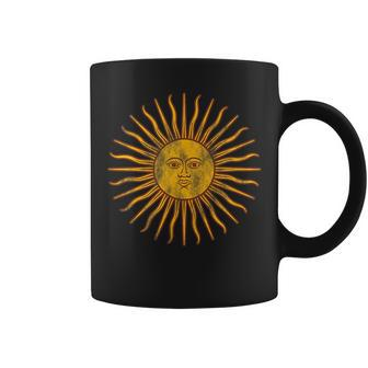 Sol De Mayo Argentina Flag Argentinian Sun Vintage Throwback Coffee Mug - Seseable