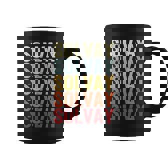 Solvay New York Solvay Ny Retro Vintage Text Coffee Mug | Mazezy