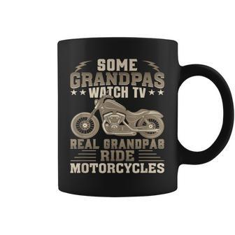 Some Grandpas Watch Tv Real Grandpas Ride Motorcycles Gift For Mens Coffee Mug | Mazezy