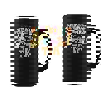 Somebodys Feral Tia Spanish Aunt Family Pun Groovy Auntie Coffee Mug | Mazezy